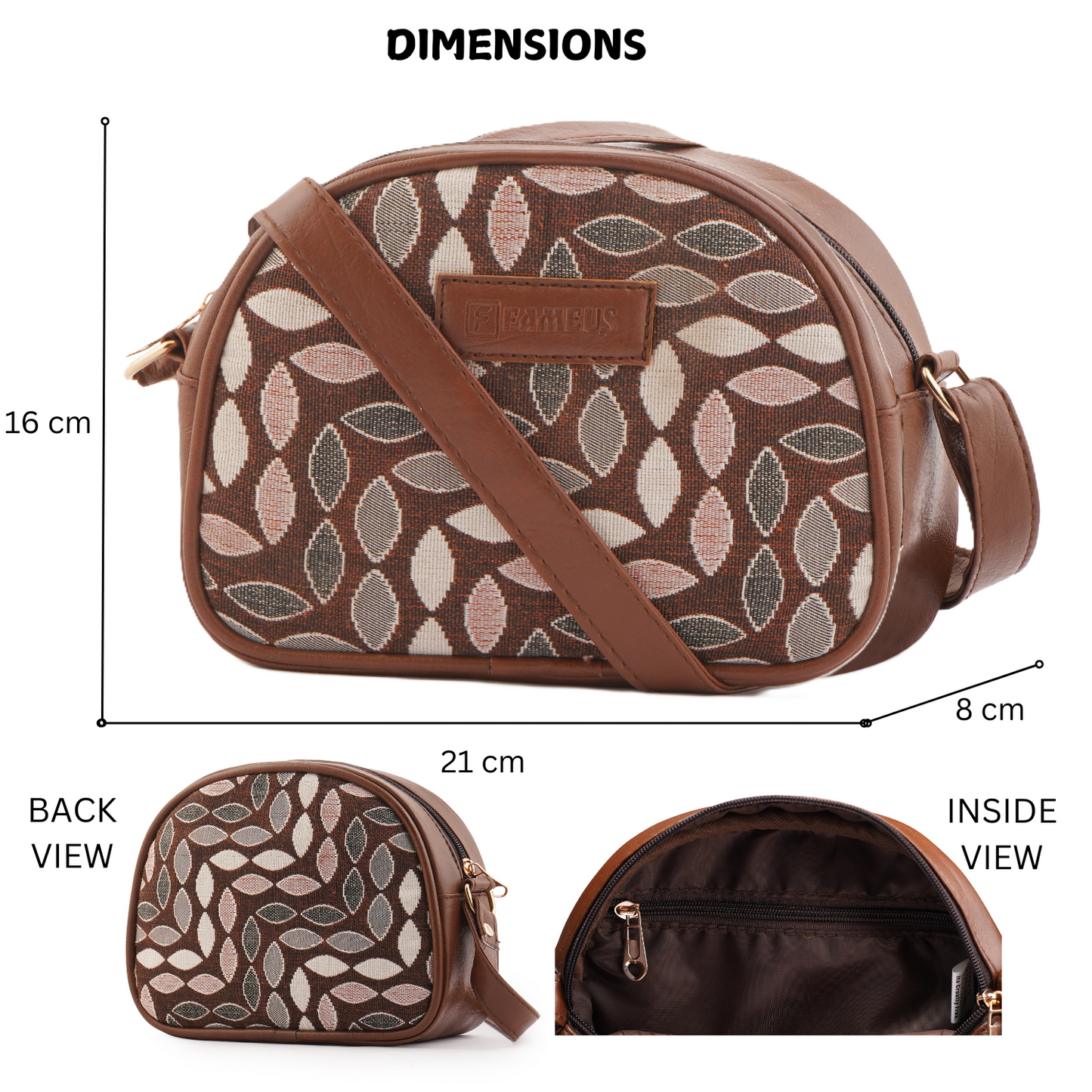 LEAF PRINT- JUTE SIDE SLING