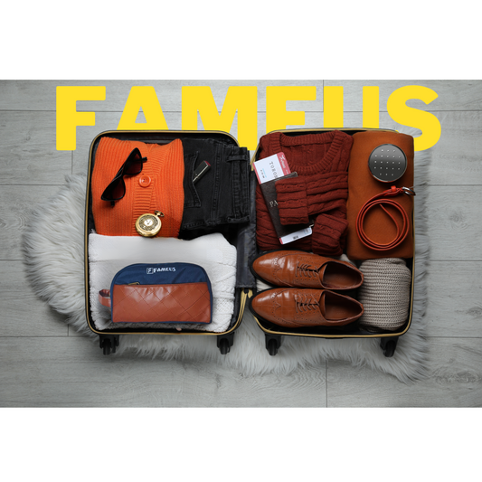 FAMEUS Travel Toiletry & Daily Pouch for Men Women Kids 
