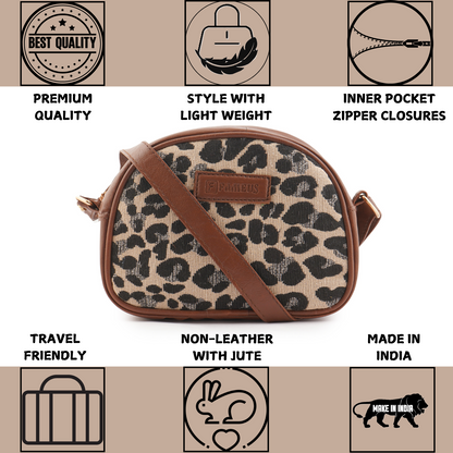 LEOPARD PRINT- JUTE SIDE SLING