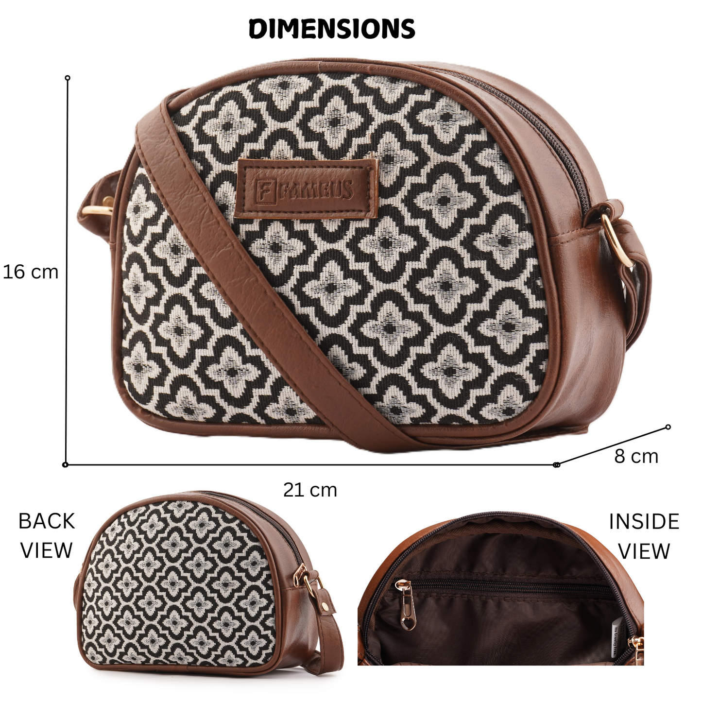 FLOWER PRINT- JUTE SIDE SLING