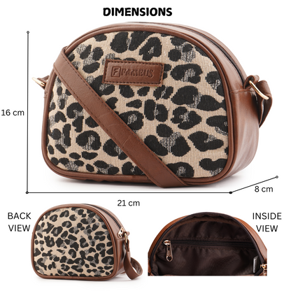 LEOPARD PRINT- JUTE SIDE SLING