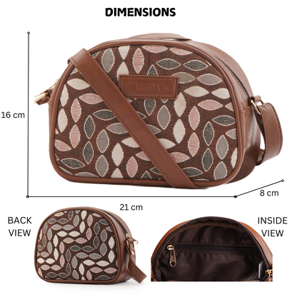 LEAF PRINT- JUTE SIDE SLING