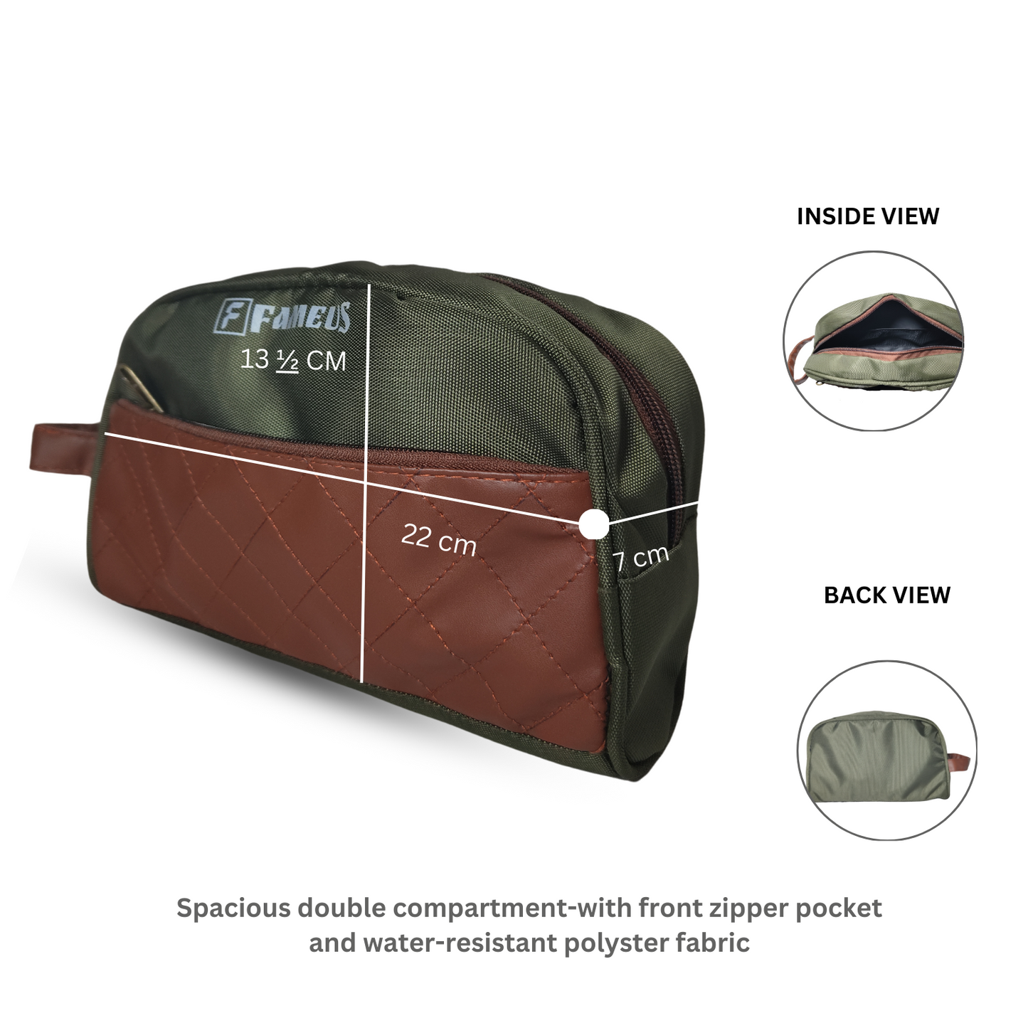 TRAVO Mehendi Green- Premium Multipurpose Pouch