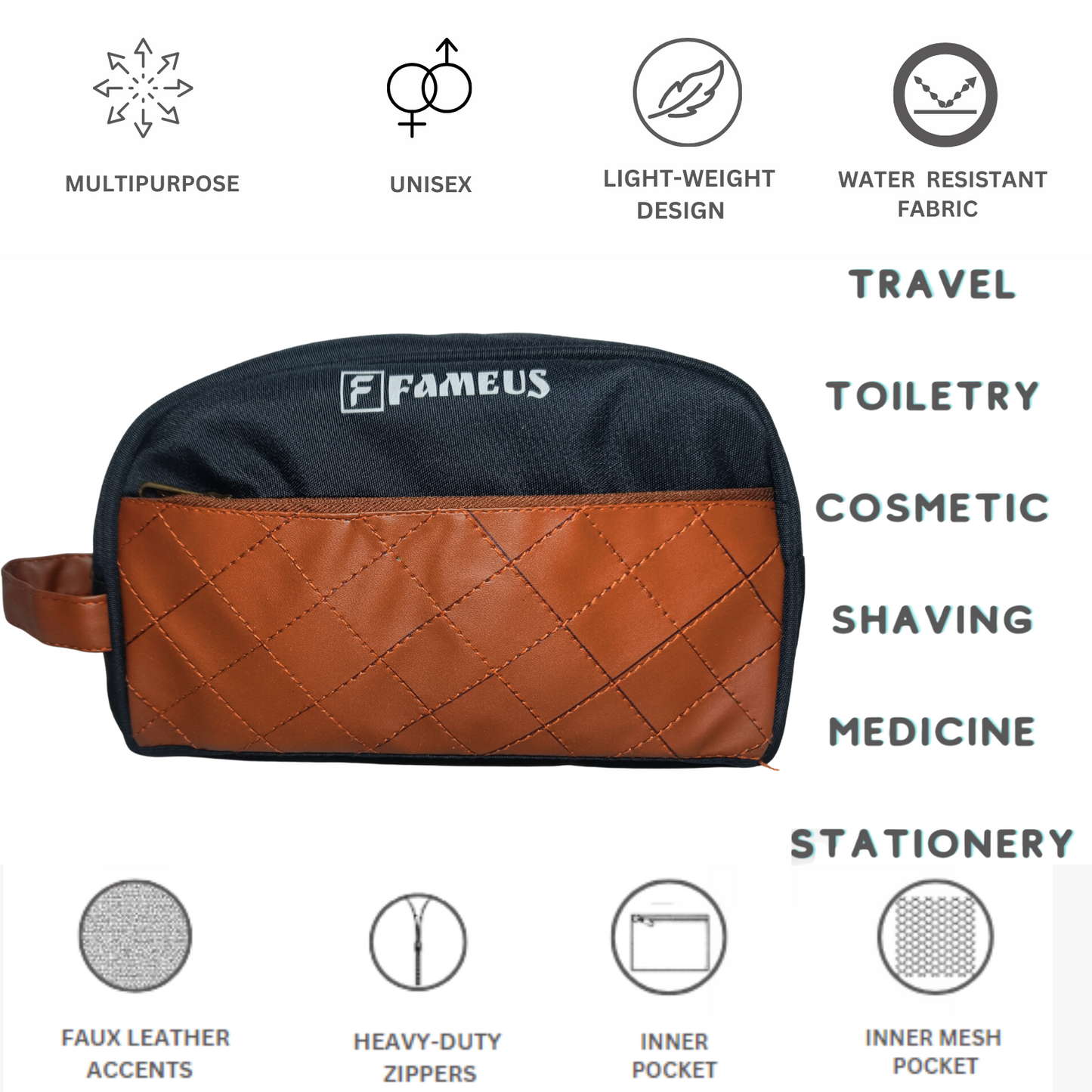 TRAVO Black - Premium Multipurpose Pouch