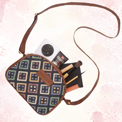 DICE PRINT- JUTE SIDE SLING