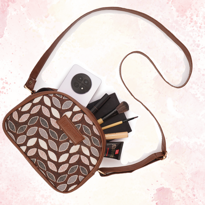 LEAF PRINT- JUTE SIDE SLING