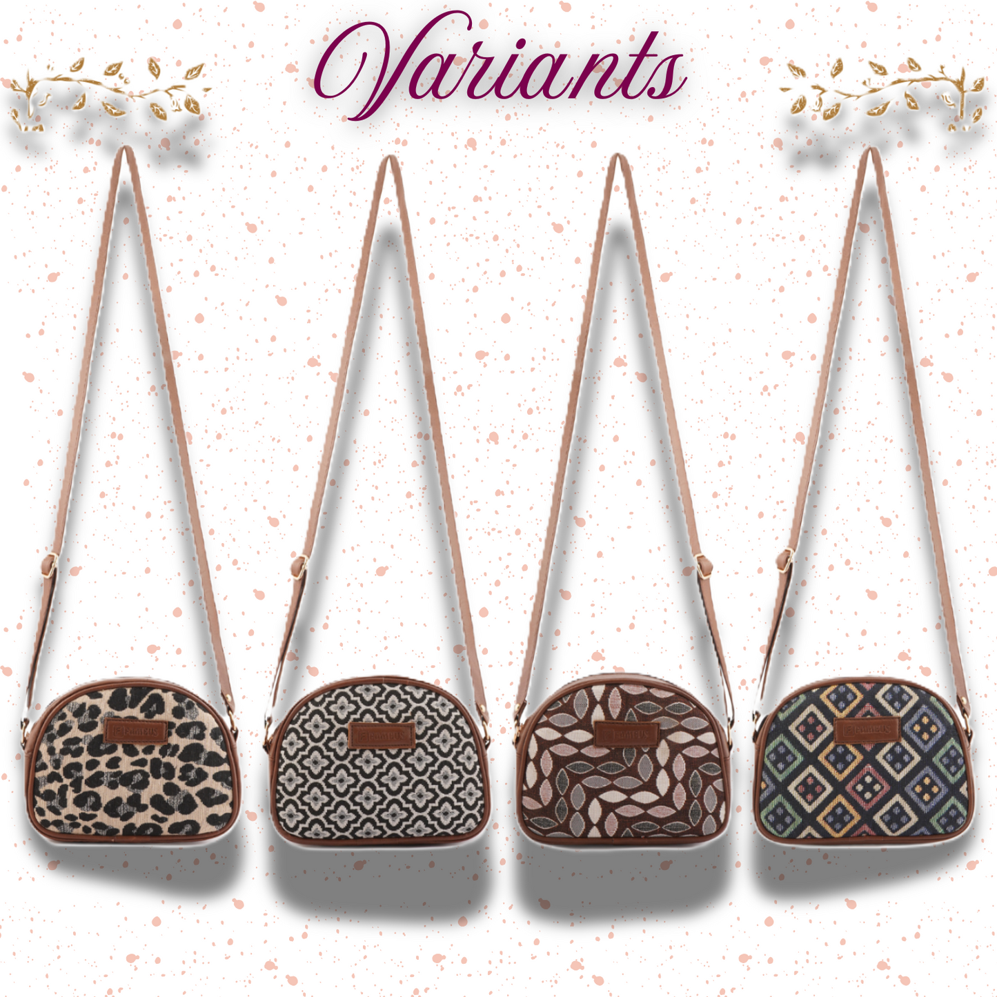 LEAF PRINT- JUTE SIDE SLING