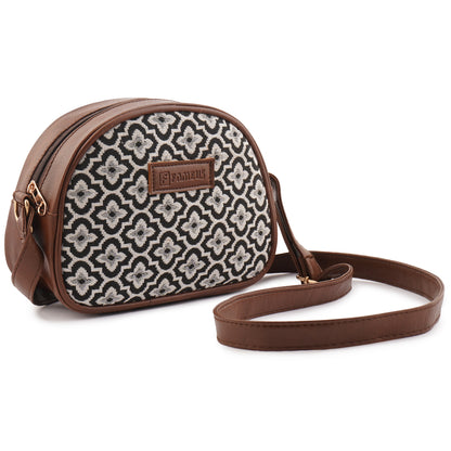 FLOWER PRINT- JUTE SIDE SLING