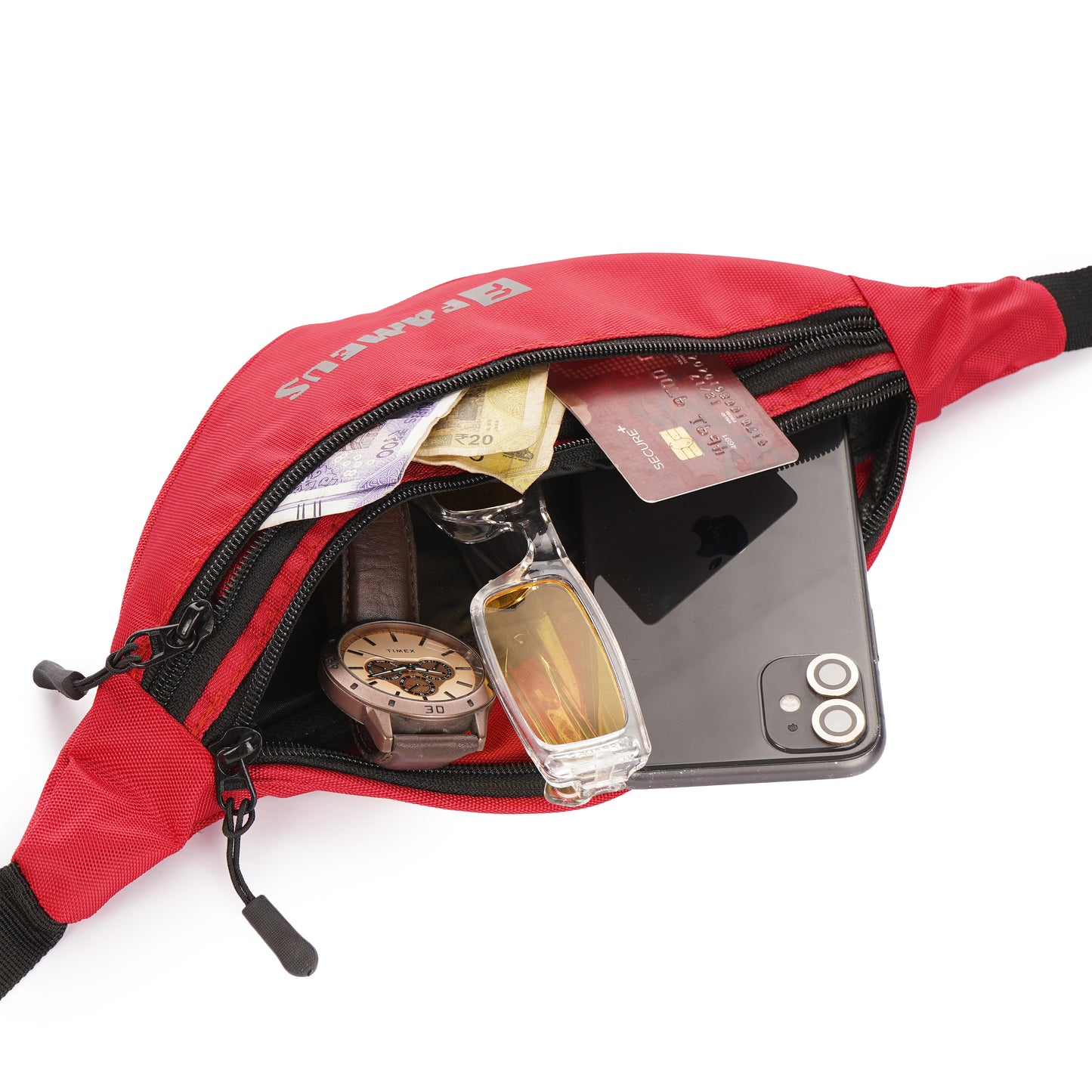 Waist/Chest Bag- BASICS (Red)