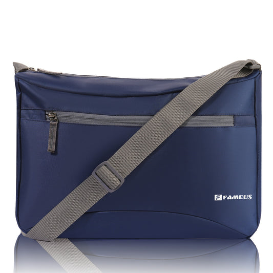 BASICS Blue- Unisex Messenger Bag