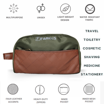 TRAVO Mehendi Green- Premium Multipurpose Pouch