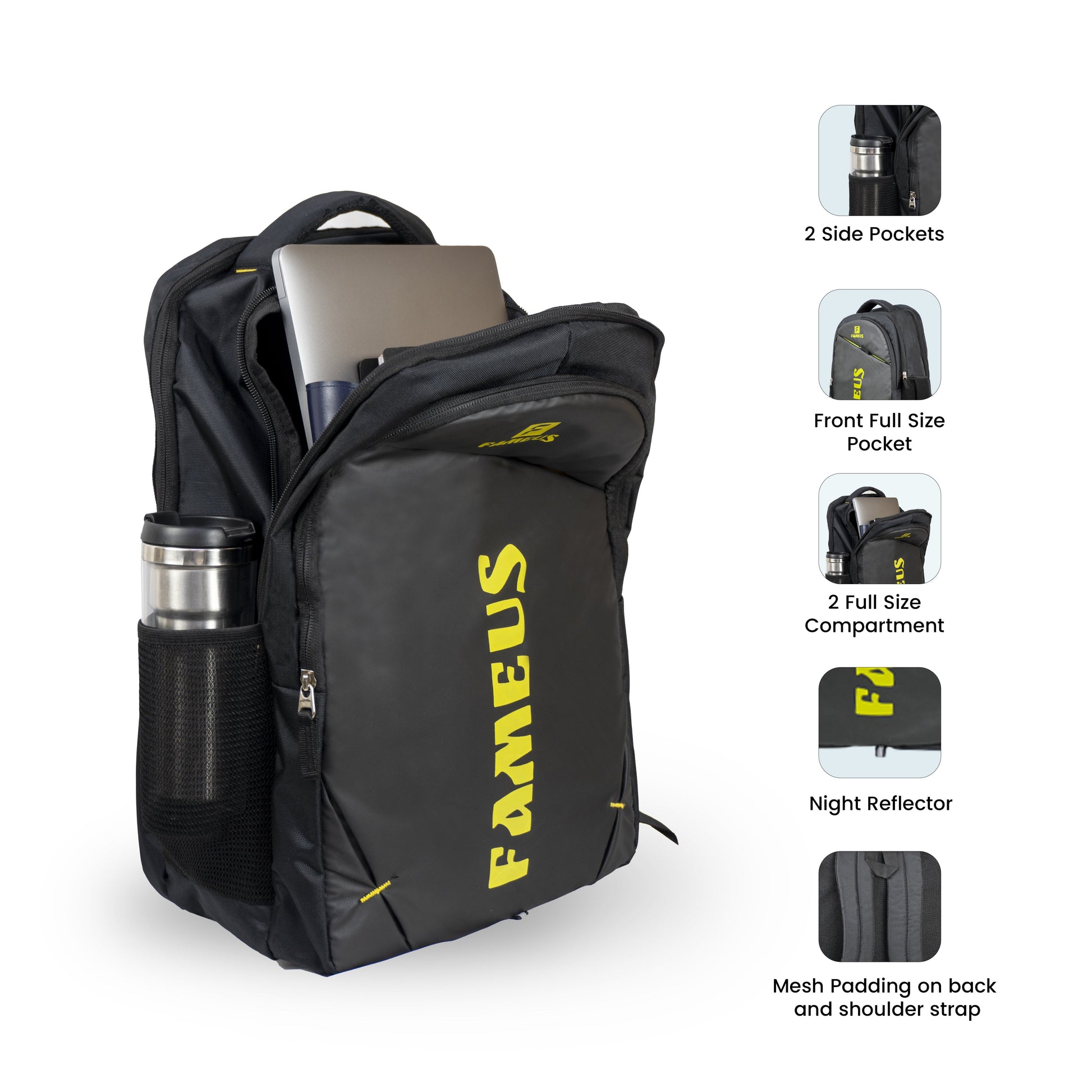 Neon voyage backpack