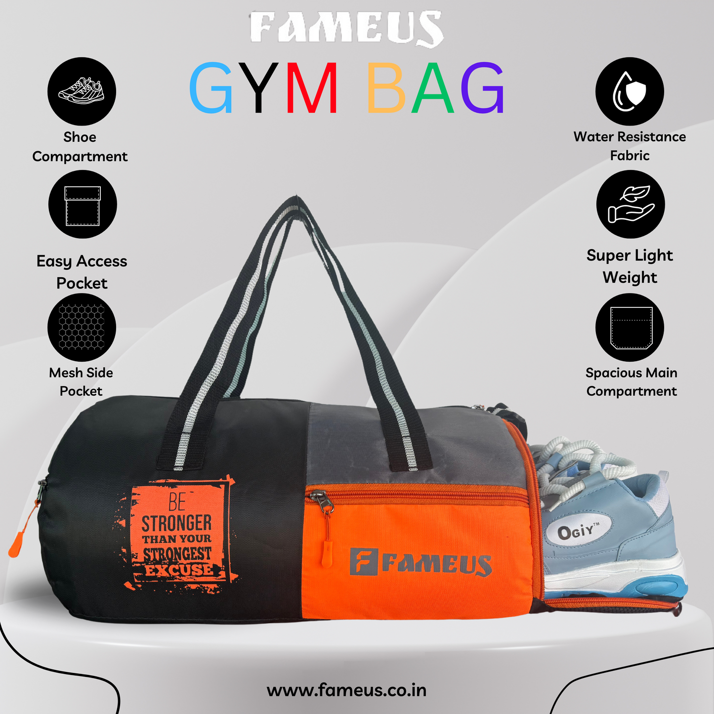 red gym bag