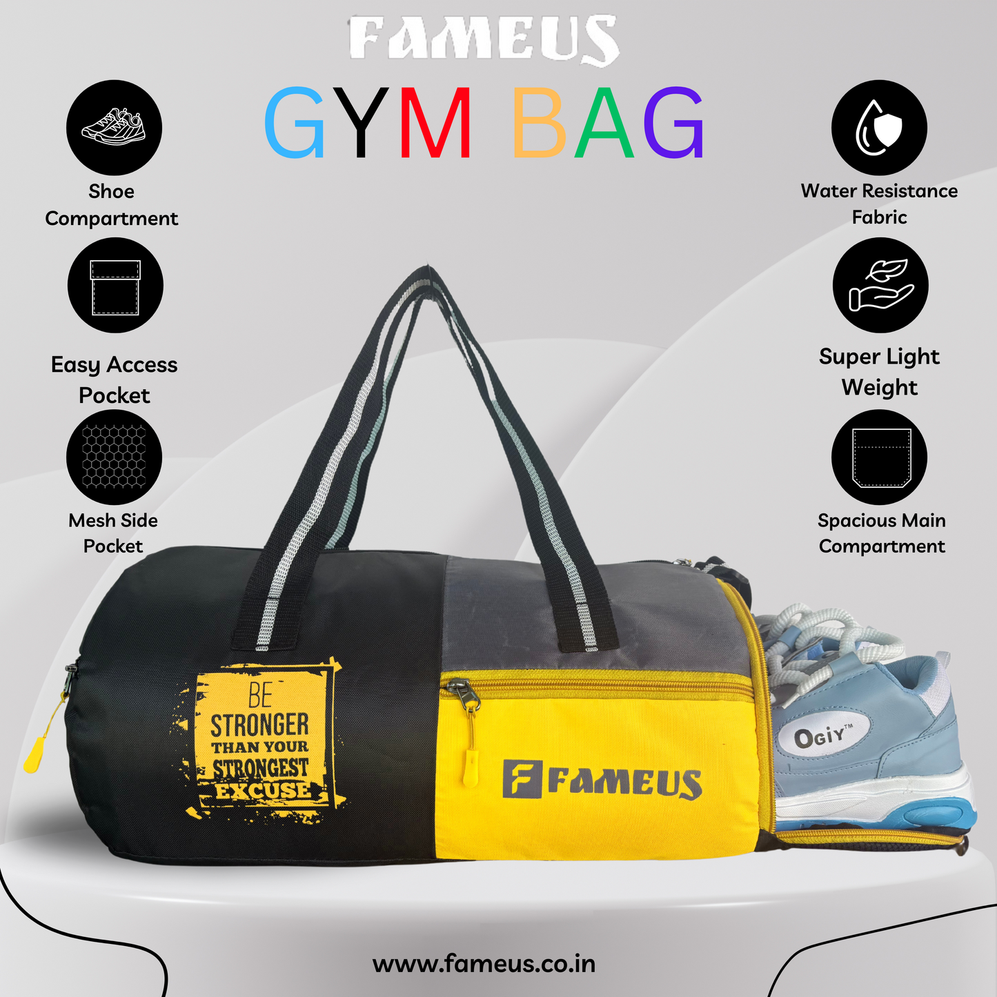 yellow Gym Bag